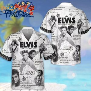 Elvis Presley Hawaiian Shirt Elvis Women Blouseselvis Linen Shirtcasual Long 1