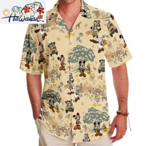 Animal Kingdom Safari Mode Mickey And Friends Aloha Adventure Hawaiian Shirt 1