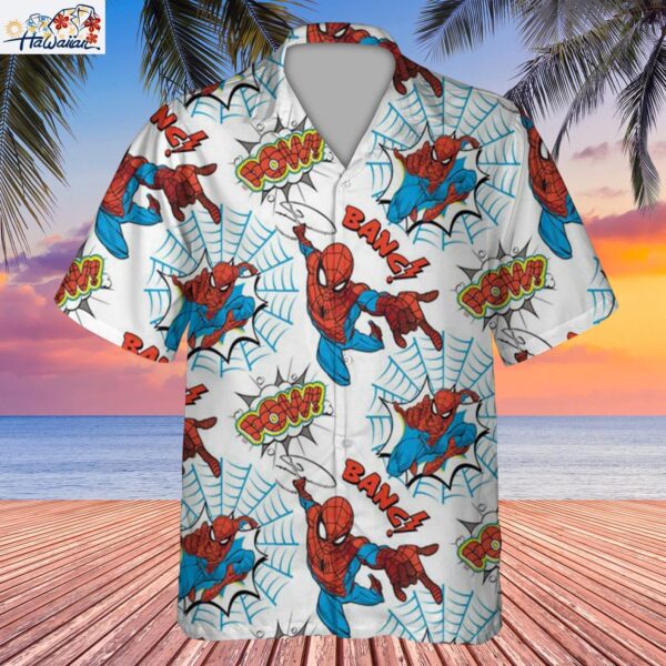 Spider Man Spider Web Superheroes Summer Hawaiian Shirt 1