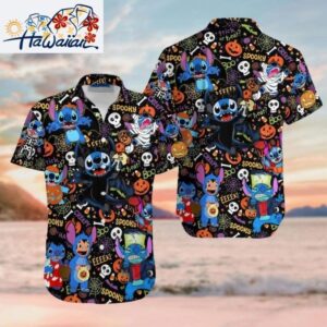 Lilo amp Stitch Halloween Costume Party Trick Or Treat Spooky Vibes Hawaiian Shirt 1
