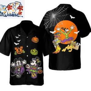 Halloween Mickey amp Friends Mickeys Not So Scary Halloween Party Hawaiian Shirt 1