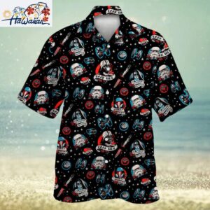 Star Wars Darth Vader Storm Trooper Dark Side Black Hawaiian Shirt 1