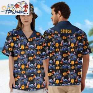 Stitch Halloween Pumpkin Spooky Season Lilo amp Stitch Hawaiian Shirt 1