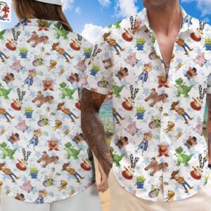 Pixar Toy Story Characters Aloha Summer Vacation Gift For Fan Hawaiian Shirt 1