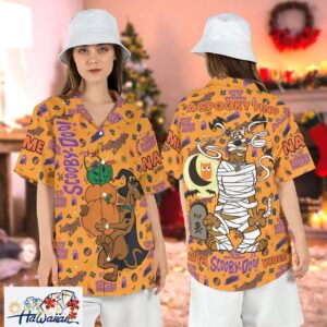 Custom Scooby Doo Spooky Season Funny Horror Cartoon Shirt Trendy Aloha 1