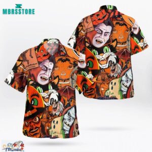 Extremely Hideous Horror Halloween Hawaiian Shirt Trendy Aloha 1