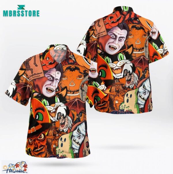 Extremely Hideous Horror Halloween Hawaiian Shirt Trendy Aloha 1