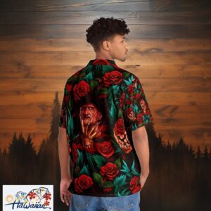 Freddy Kruegers Nightmare Mens Horror Hawaiian Elm Street Shirt Trendy Aloha 1