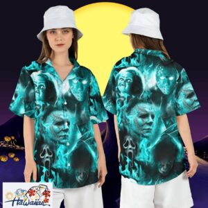 Halloween Horror Characters Freddy Michael Jason Aloha Top Trendy Aloha 1