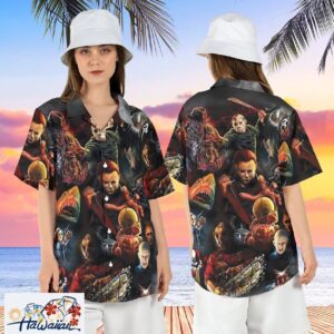 Halloween Horror Characters Michael Jason Freddy Movie Top Trendy Aloha 1