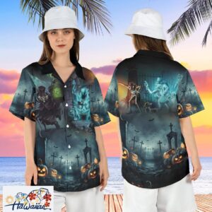 Haunted Mansion Foolish Mortals Horror Movie Aloha Shirt Top Trendy Aloha 1