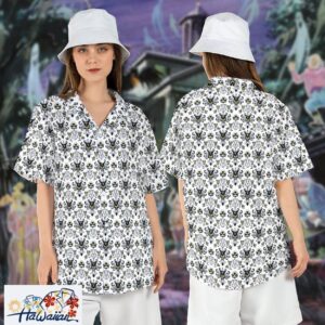Haunted Mansion Hitchhiking Ghosts Halloween Horror Shirt Trendy Aloha 1