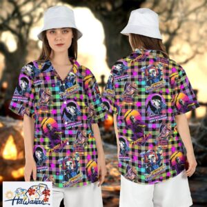 Horror Checkered Halloween Characters Scary Movies Aloha Tee Trendy Aloha 1