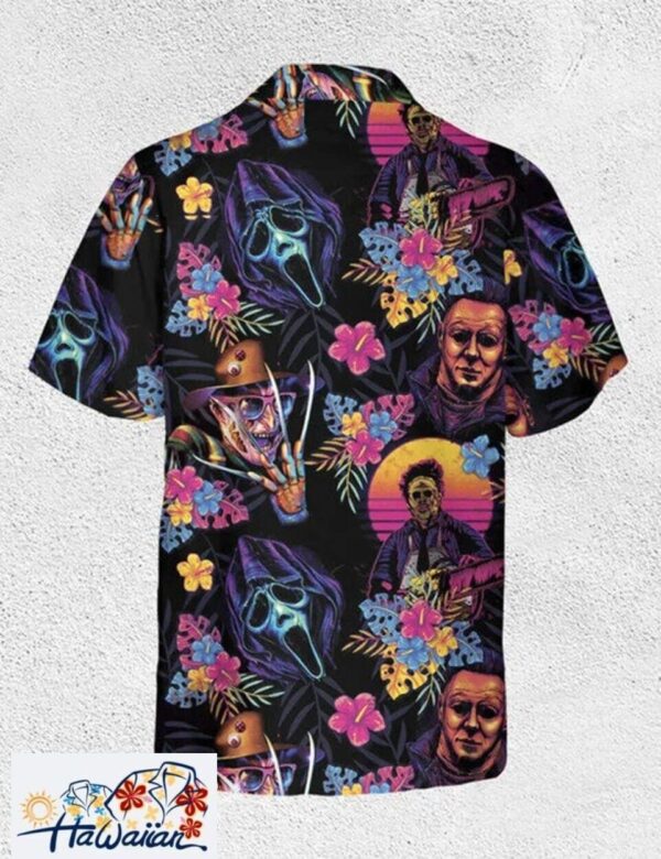 Horror Movie Fanatics Retro Summer Hawaiian Shirt Unisex Collectible Trendy Aloha 1