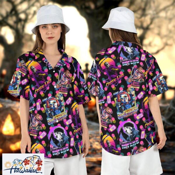Horror Movies Neon Colors Summer Slasher Freddy Michael Top Trendy Aloha 1