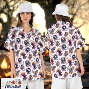 Horror Movies Neon Halloween Characters Killer Aloha Shirt Tee Trendy Aloha 1