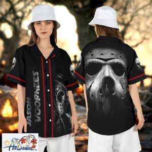Jason Voorhees Friday 13th Horror Halloween Character Hawaii Top Trendy Aloha 1
