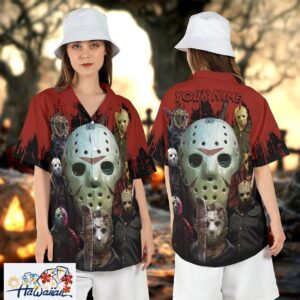Jason Voorhees Personalized Horror Mask Friday 13th Aloha Top Trendy Aloha 1