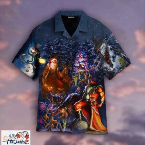 Lets Enjoy The Horror Christmas Night Hawaiian Shirt For Trendy Aloha 1
