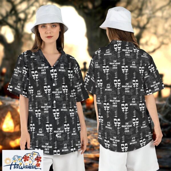 Michael Myers Knife Nightmare Over Horror Hawaiian Aloha Shirt Trendy Aloha 1