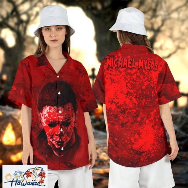 Michael Myers Slasher Horror Movie Halloween Character Shirt Trendy Aloha 1