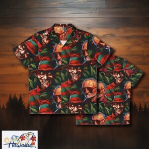 Nightmare Elm Street Freddys Horror Hawaiian Mens Aloha Shirt Trendy Aloha 1