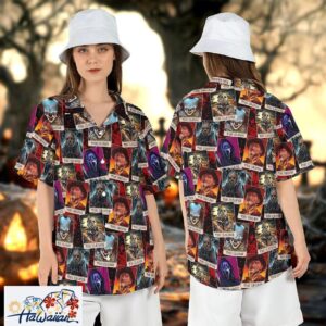 Retro Horror Movie Chill Characters Scary Slashers Aloha Tee Trendy Aloha 1
