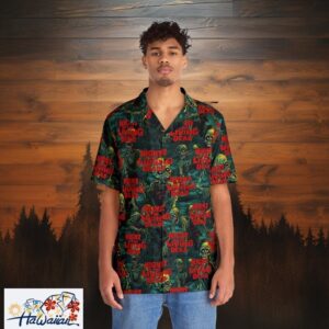 Undead Horror Pattern Night Living Dead Scary Fashion Tee Trendy Aloha 1