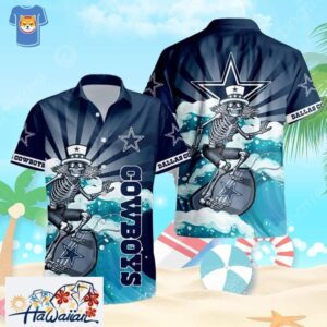Dallas Cowboys Aloha Attire Skeleton Football Lovers Unique Present Trendy Aloha 1