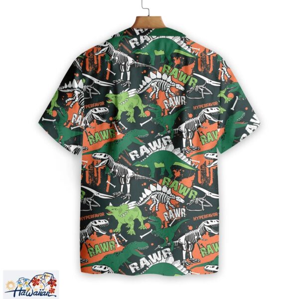 Dinosaur Hawaii Shirt Rawr Dinosaur Skeleton Trendy Hawaiian Shirt Dinosaur Aloha Shirt Trendy Aloha 2