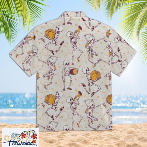 Halloween Dancing Skeleton Aloha Trendy Hawaiian Shirts Trendy Aloha 3