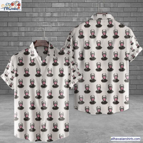 Frankenstein Bubble Chewing Gum Horror Movie Halloween All Over Print 3D Hawaiian Shirt 1
