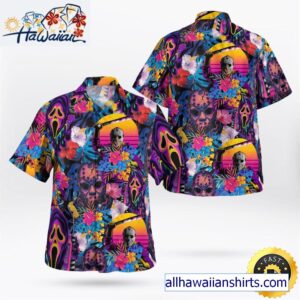 Horror Movie Retro Hawaiian Shirts 1