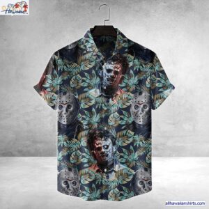 Jason Voorhess Friday The 13Th Horror Movie Halloween All Over Print 3D Hawaiian Shirt 1