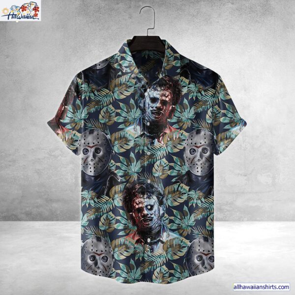 Jason Voorhess Friday The 13Th Horror Movie Halloween All Over Print 3D Hawaiian Shirt 1