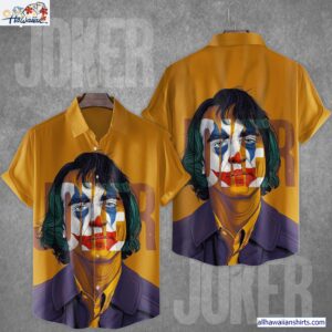 Joker Sadness Portrait Horror Movie Halloween All Over Print 3D Hawaiian Shirt 1