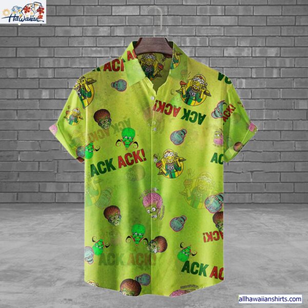 Mars Attacks Ack Ack Horror Movie Halloween All Over Print 3D Hawaiian Shirt 1