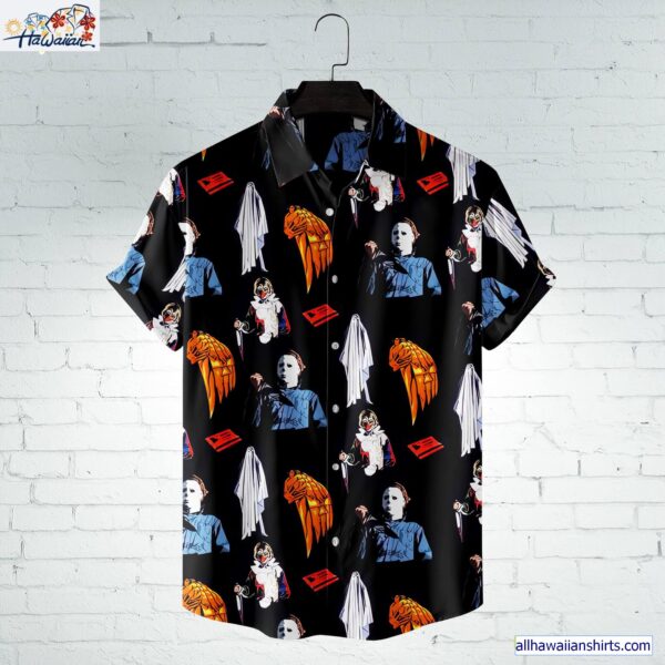 Michael Myers Knife Prop Horror Movie Halloween All Over Print 3D Hawaiian Shirt 1