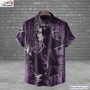 Morticia Addams The Addams Family Horror Movie Halloween All Over Print 3D Hawaiian Shirt 1