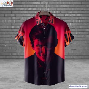 Norman Bates Portrait Psycho Horror Movie Halloween All Over Print 3D Hawaiian Shirt 1