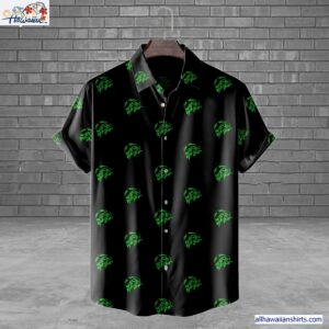 Alien Head Logo Drawing Horror Movie Halloween All Over Print 3D Hawaiian Shirt 1