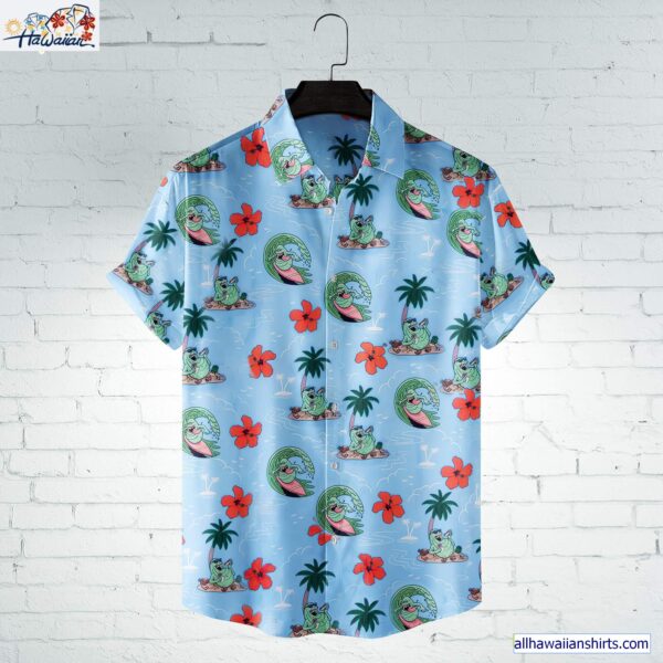 Slimer Ghostbusters On Summer Vacation Horror Movie Halloween All Over Print 3D Hawaiian Shirt 1