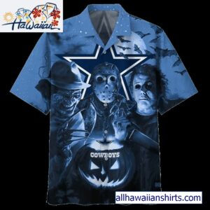 Dallas Cowboys Horror Night 3D Hawaiian Shirt 1