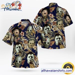 Horror Characters Halloween Hawaiian Hawaiian Shirt 1