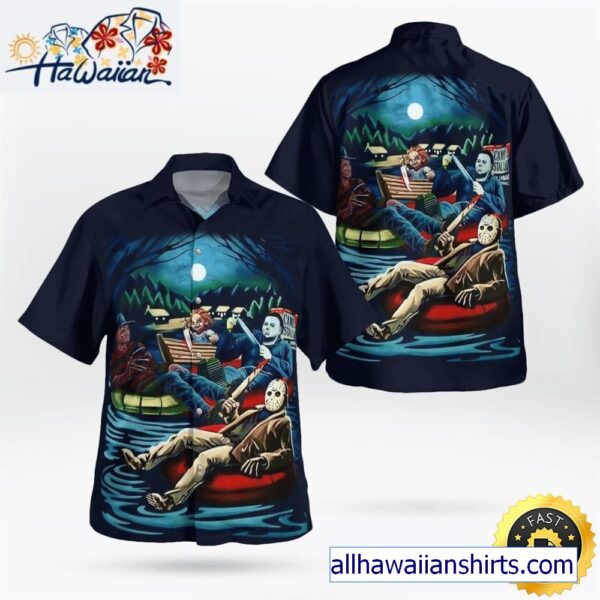 Horror Characters Halloween Hawaiian Shirt 3 1