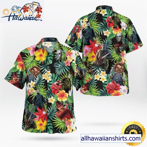 Horror Characters Fashion Hawaiian Shirt 1