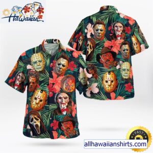 Horror Characters Hawaiian Shirt 1