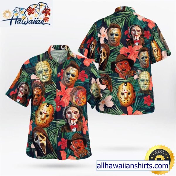 Horror Characters Hawaiian Shirt 1