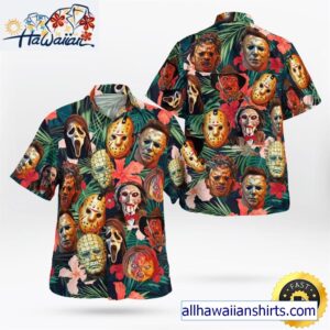 Horror Character Tropical Hawaiian Shirt 1