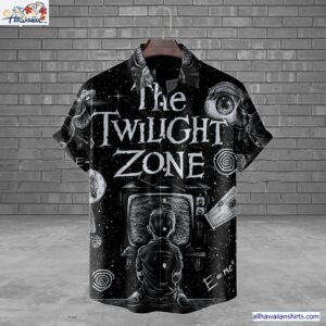 The Twilight Zone A Boy Watching Tv Horror Movie Halloween All Over Print 3D Hawaiian Shirt 1